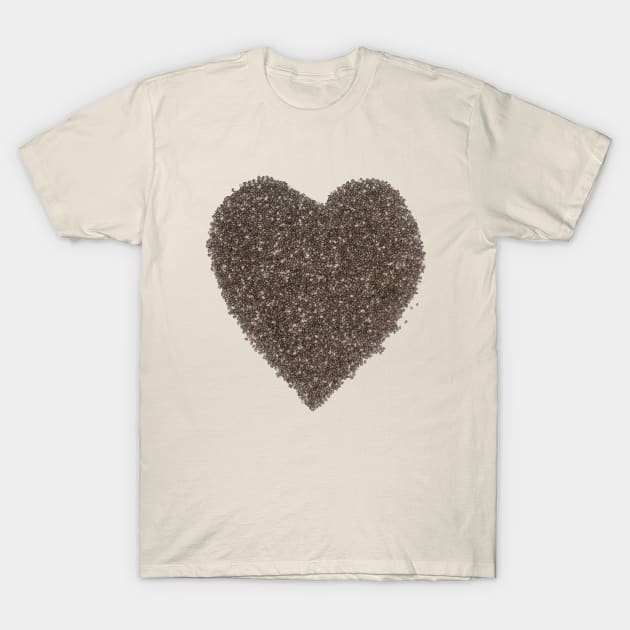 Chia Seeds Heart For Healthy Life T-Shirt by Korry